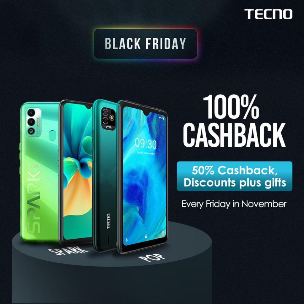 TECNO Black Friday 100% Cashback