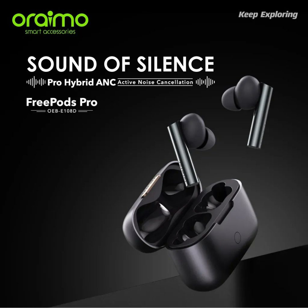 Oraimo Unveils Pro Hybrid Active Noise Cancellation Freepods Pro