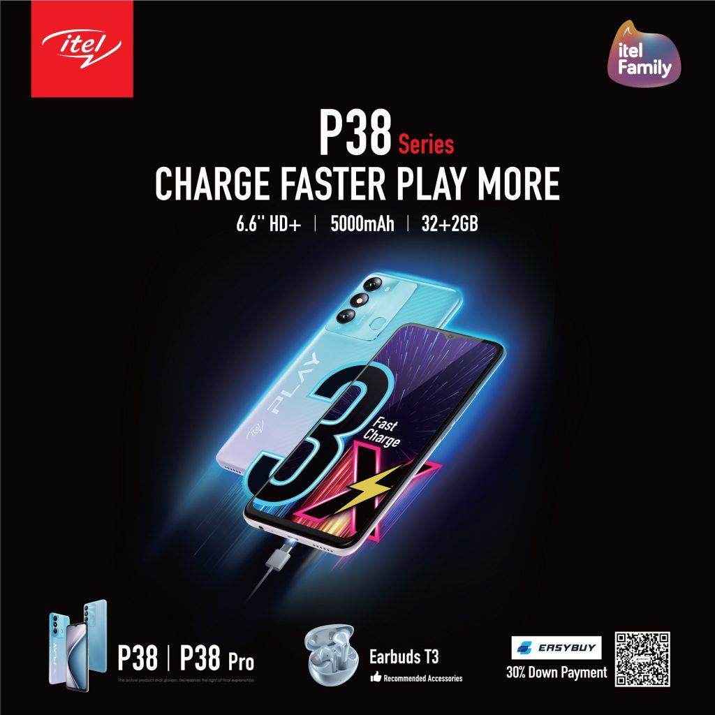itel P38 Series battery life and storage