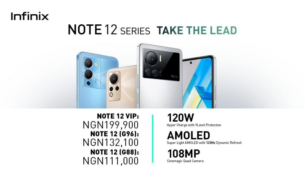 Infinix NOTE 12 Series Pricing and Availability
