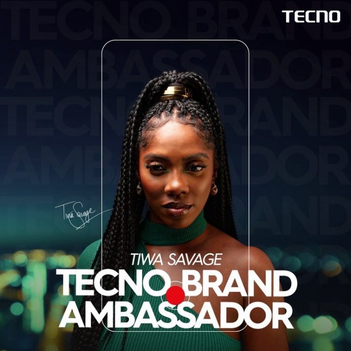 Tiwa Savage becomes TECNO First Female Brand Ambassador