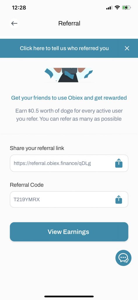 Some features offered by Obiex Finance