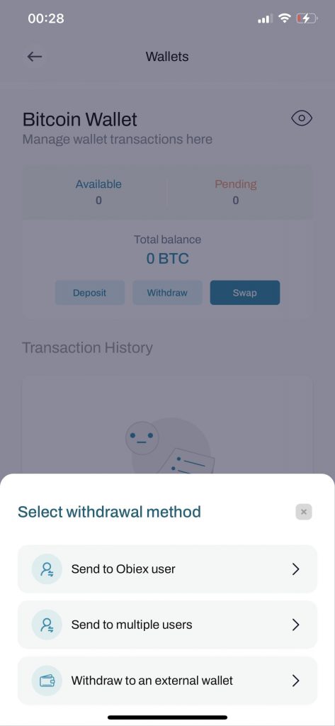 How to Withdraw Crypto on Obiex Finance