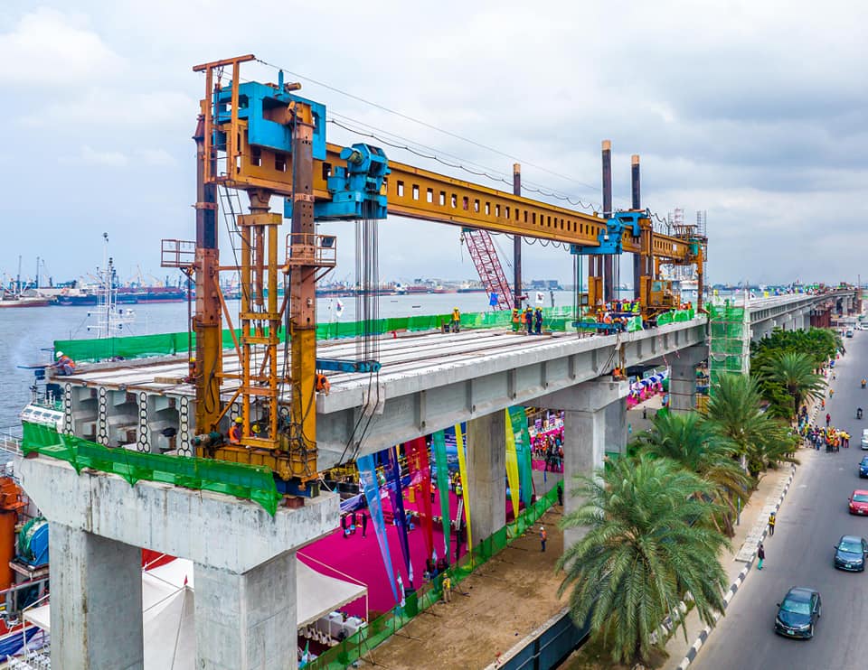 Lagos Blue Rail Line track beam