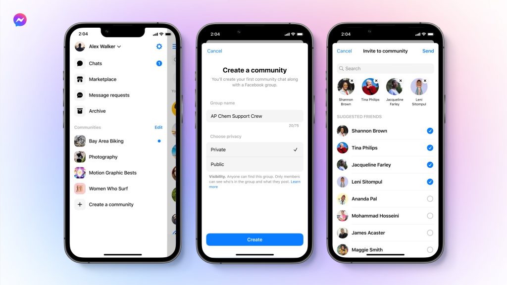 Community Chats for Messenger and facebook Groups