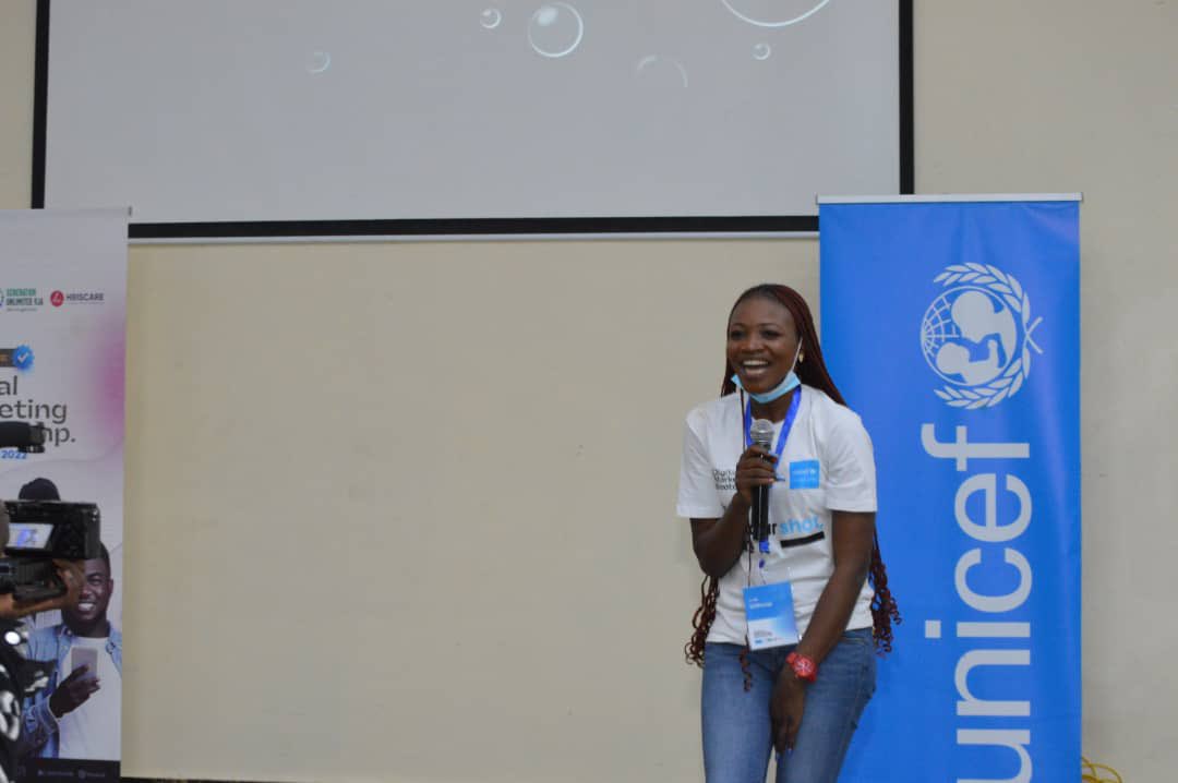 Welcome address by Tabitha Hris Founder & President Hriscare
Foundation at UNICEF Nigeria Bootcamp