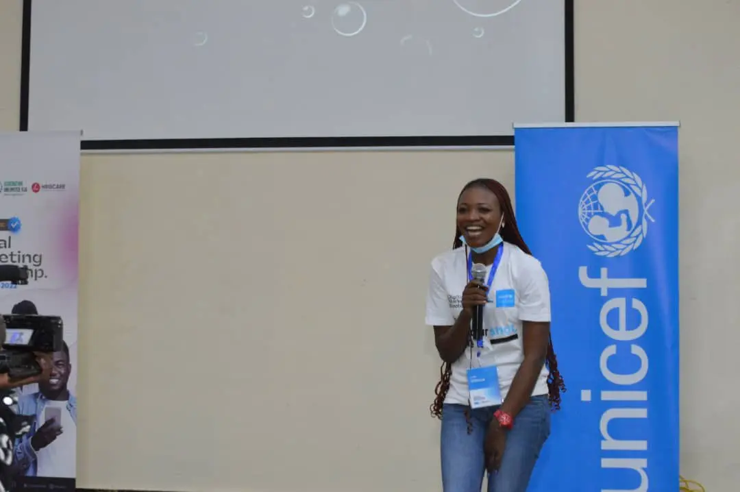 Welcome address by Tabitha Hris Founder & President Hriscare
Foundation at UNICEF Nigeria Bootcamp