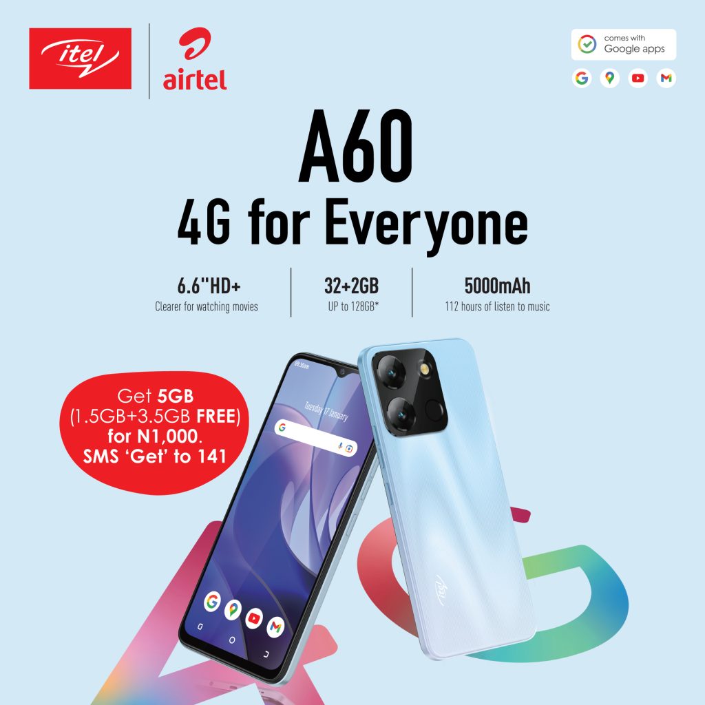 itel A60 price in Nigeria