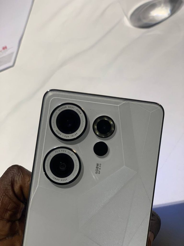 Exceptional rear camera design of the TECNO Camon 20 Premier Doodle edition