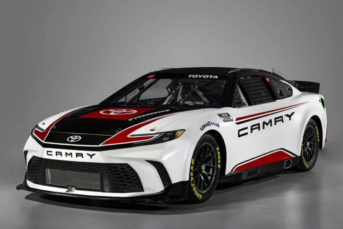 The car made by Toyota Camry XSE made for the 2024 NASCAR Racing Season