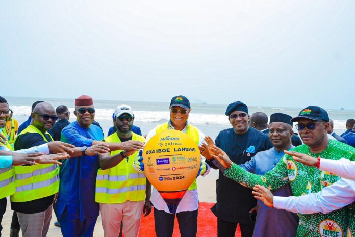The launch of 2Africa Submarine Cable in Akwa Ibom State Nigeria